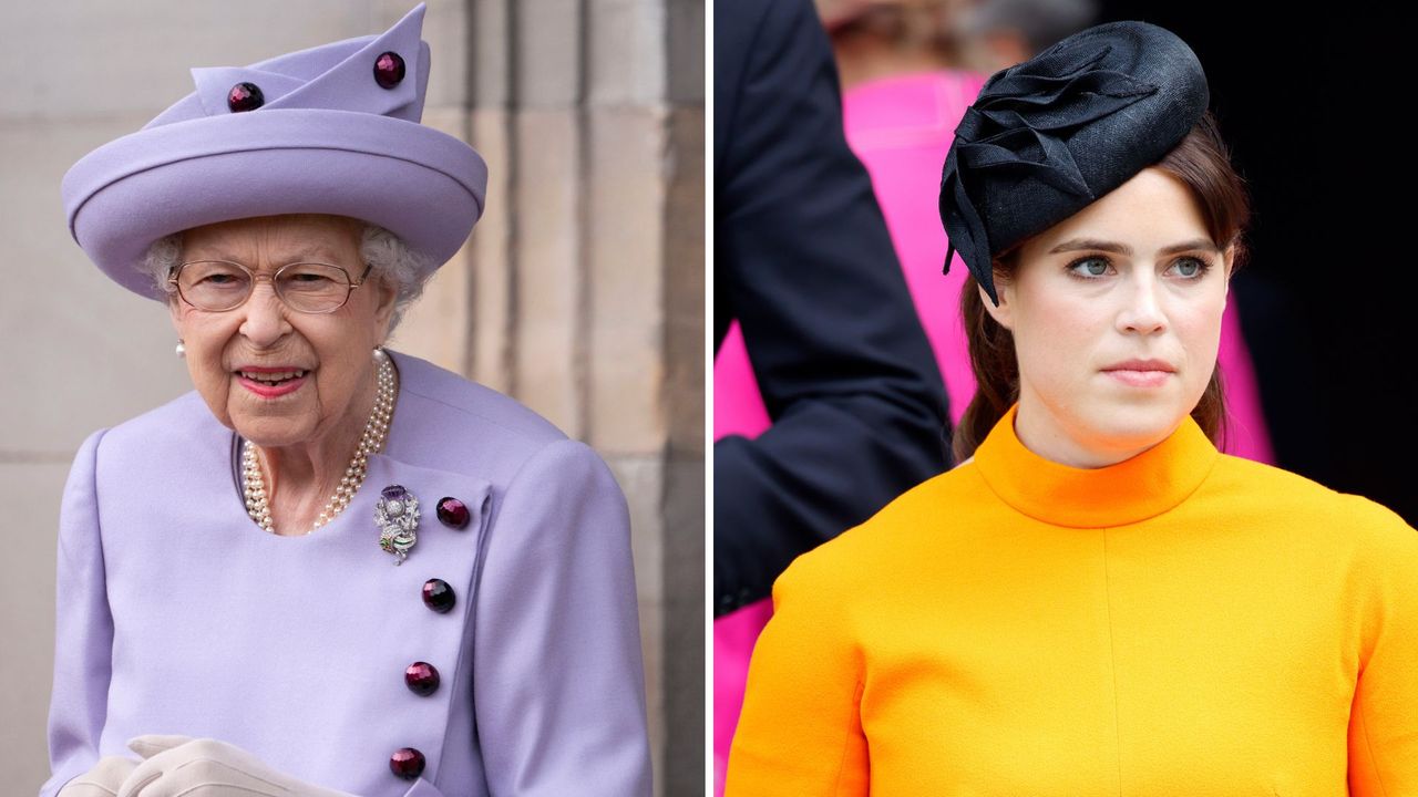 Queen Elizabeth&#039;s bizarre royal rule Princess Eugenie can&#039;t break here. Seen here are Queen Elizabeth in Scotland and Princess Eugenie outside Westminster Abbey