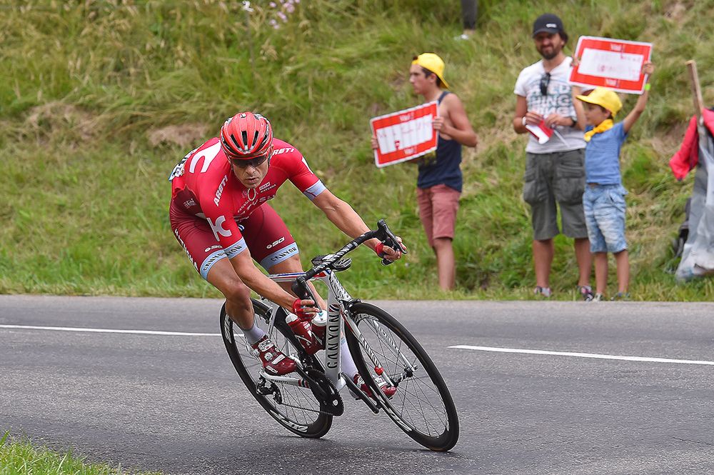 Alexander Kristoff descends during stage 20
