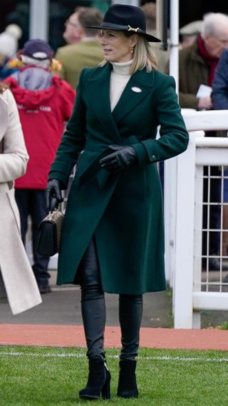 Zara Tindall at Cheltenham Racecourse on December 16, 2023