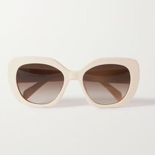 Celine white sunglasses