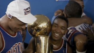 Detroit Pistons celebrating championship on Bad Boys