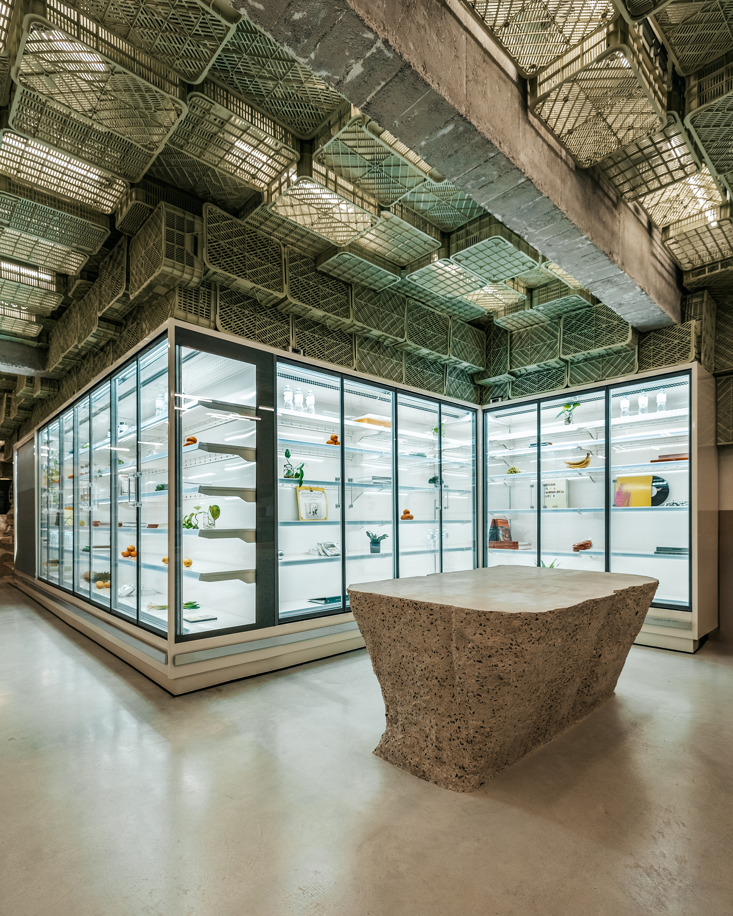 brutalist supermarket in majorca
