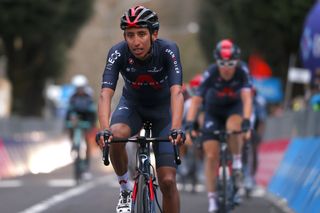 Tirreno Adriatico 2021 56th Edition 3rd stage Monticiano Gualdo Tadino 219 km 12032021 Egan Bernal COL Ineos Grenadiers photo Luca BettiniBettiniPhoto2021