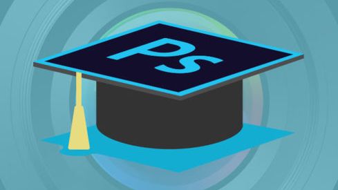 Mortarboard with the Photoshop logo on top