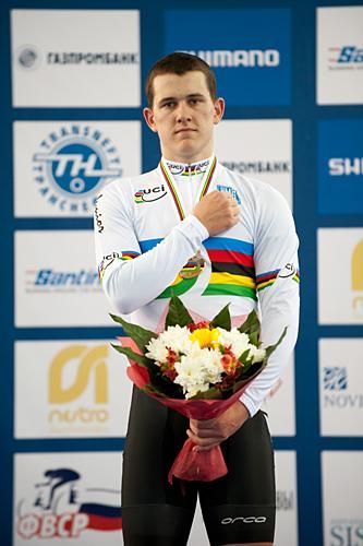 Sam Webster (New Zealand) took the gold in the men's keirin.