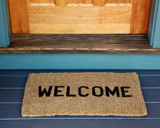 Front doormat welcome mat