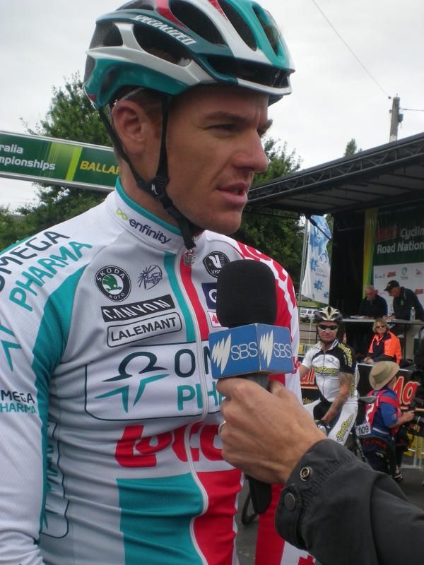 Adam Hansen, now riding for Omega Pharma-Lotto, will also try to get the title of time trial champion on Tuesday.