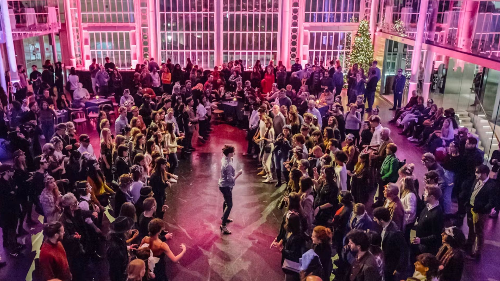 an image of a talk happening in front of a crowd inside the Royal Opera House