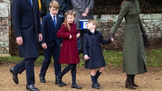 Prince George, Princess Charlotte and Prince Louis attend the Christmas Day service 2022