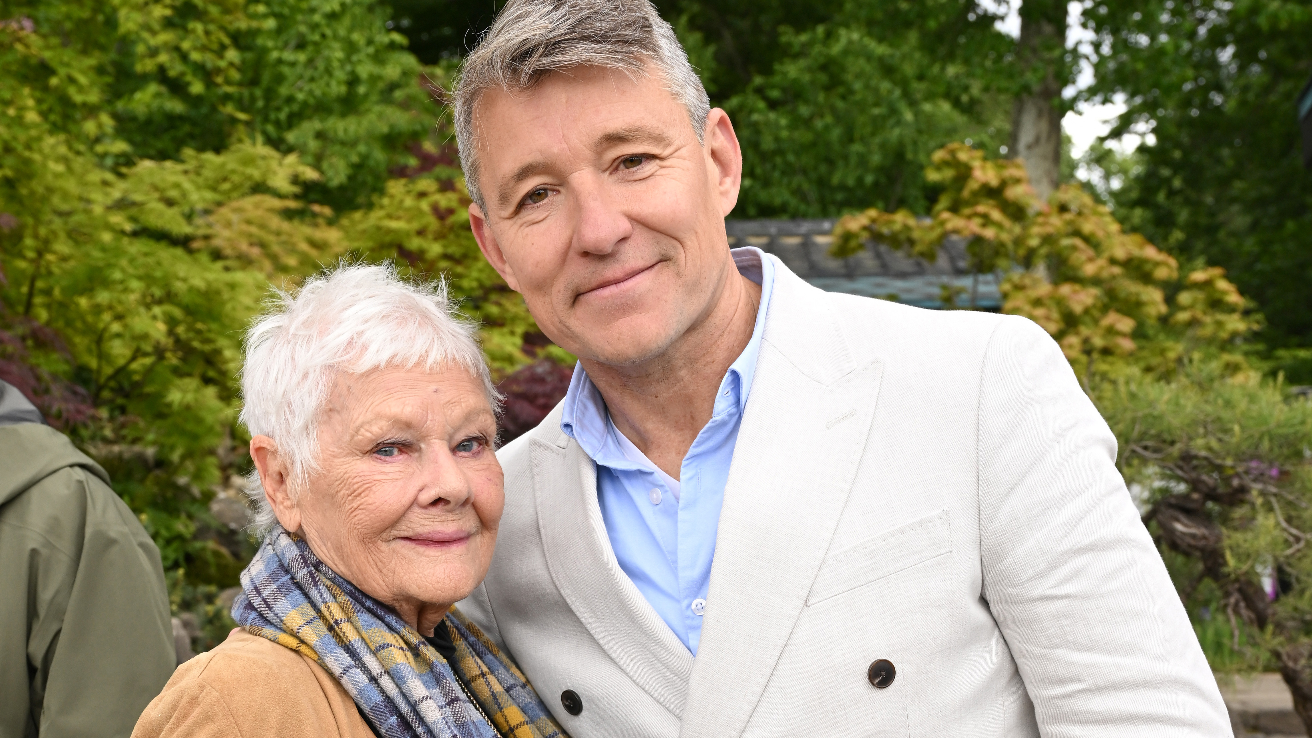 Judi Dench and Ben Shepherd at The Chelsea Flower Show