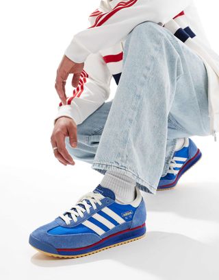 Adidas Originals Sl 72 Rs Trainers in Blue and White