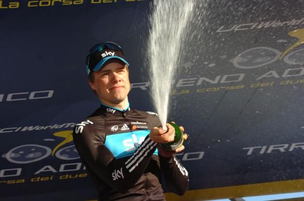 Edvald Boasson Hagen (Sky Procycling) on the podium