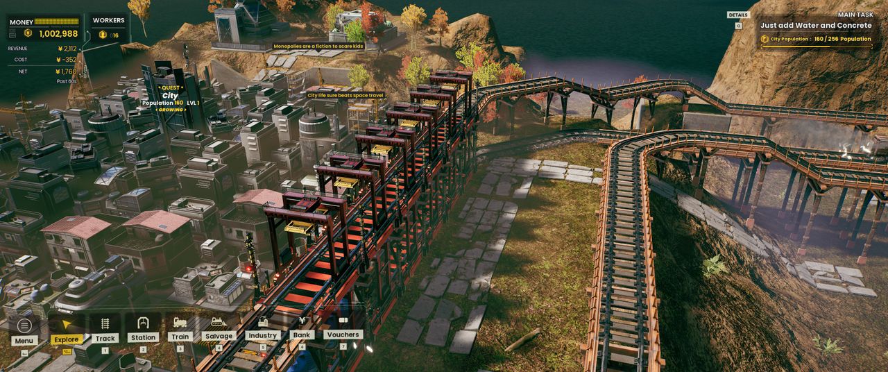 Railgrade train strategy