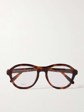 Round-Frame Tortoiseshell Acetate Optical Glasses