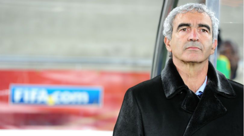 Raymond Domenech in the dugout