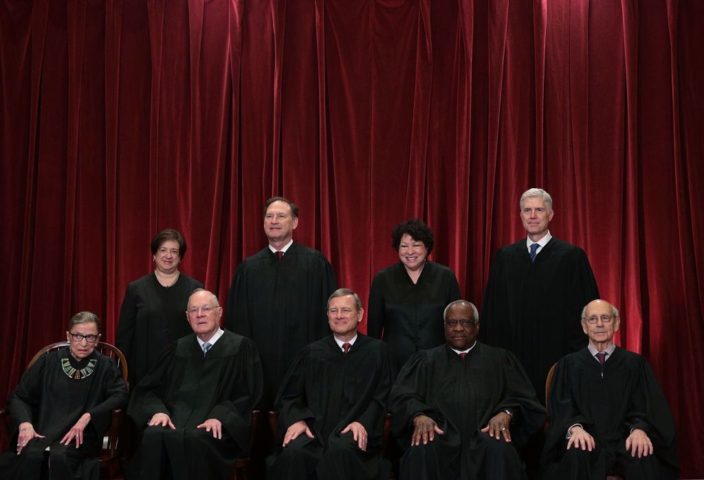 The U.S. Supreme Court justices.