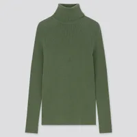100% Extra Fine Merino Wool Ribbed Turtleneck Jumper – £24.90 | Uniqlo