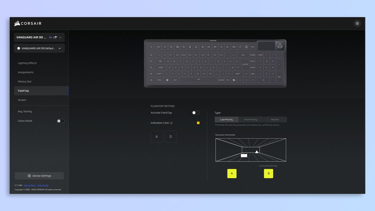 Corsair Web Hub screenshots
