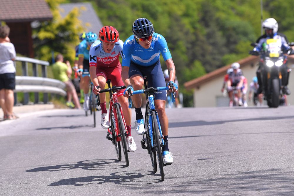 Winner Anacona (Movistar) and Matteo Fabbro (Katusha-Alpecin)