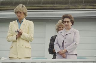 Diana And The Queen In Windsor
