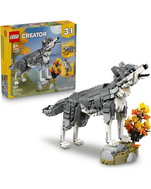 3 in 1 Forest Animals: Gray Wolf 31393