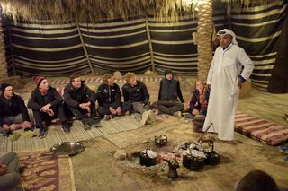 Riders learn about Bedouin culture.