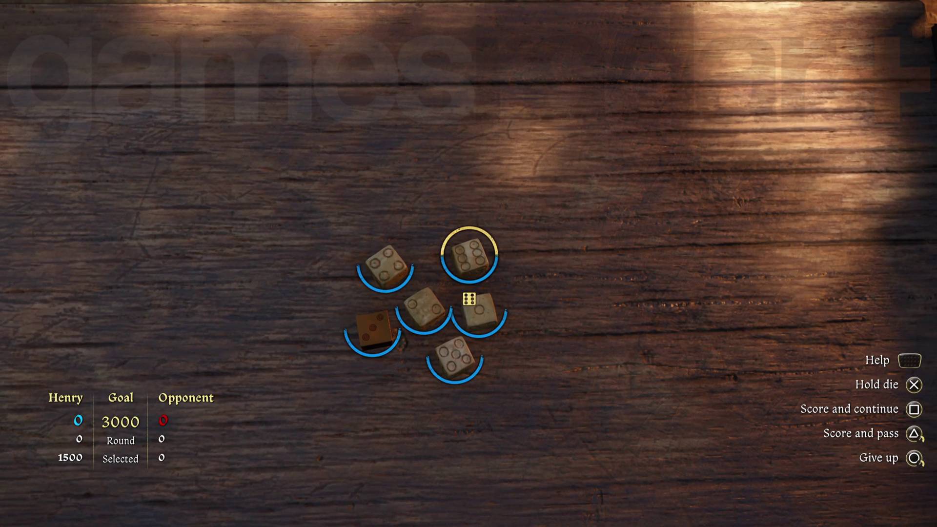 Kingdom Come Deliverance 2 dice straight flush of dice from 1 to 6