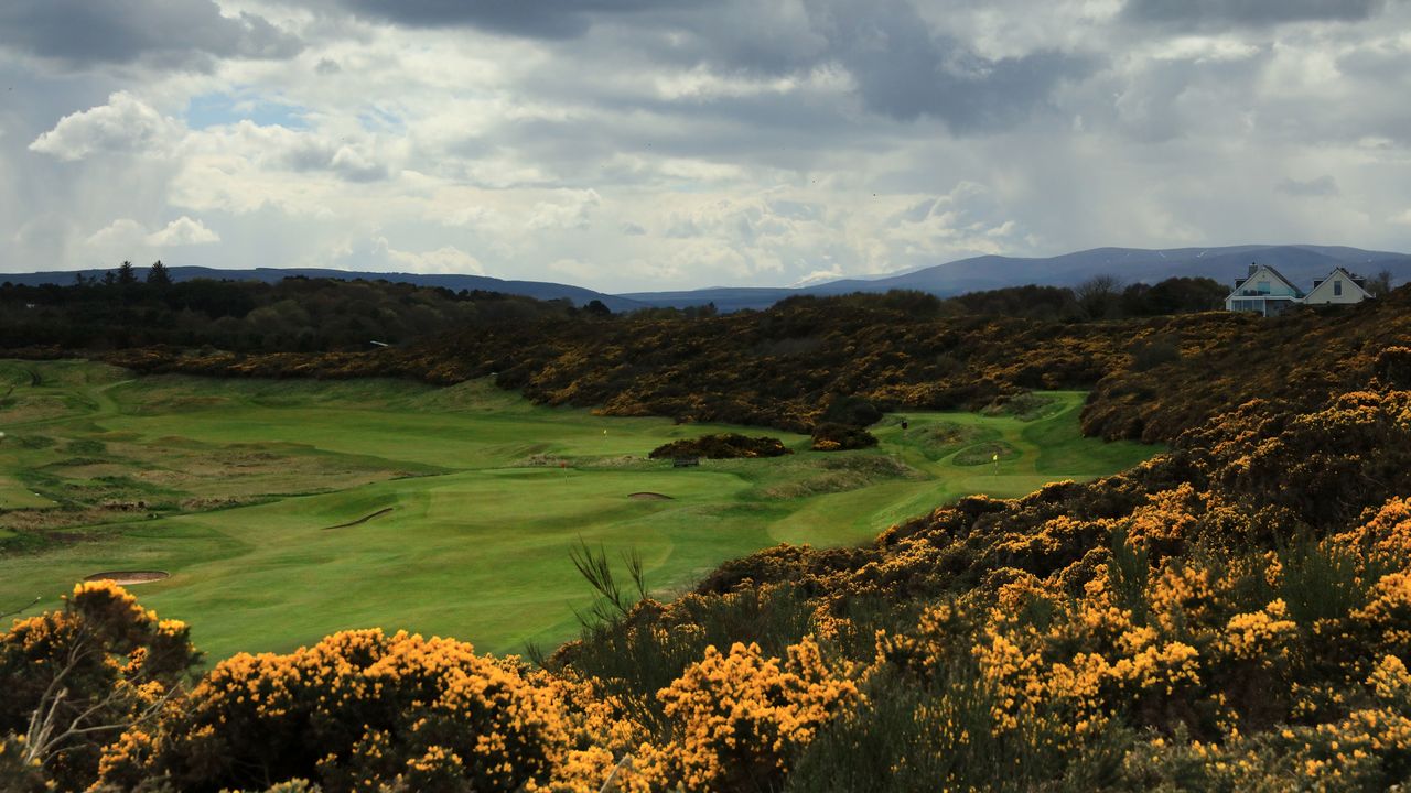 Royal Dornoch golf course pictured