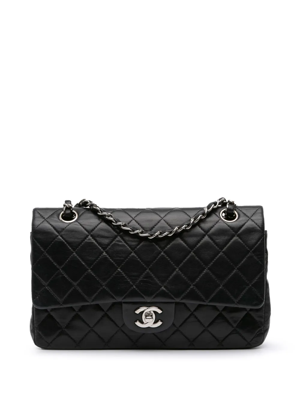 Chanel Pre-Owned 2000-2002 Medium Classic Lambskin Double Flap Shoulder Bag | One Size