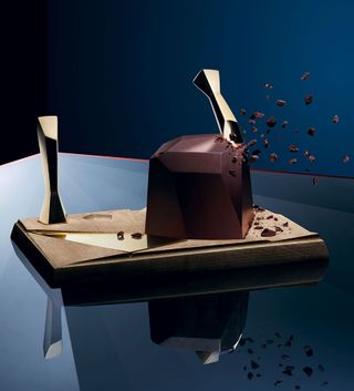 ‘Carved’ chocolate set