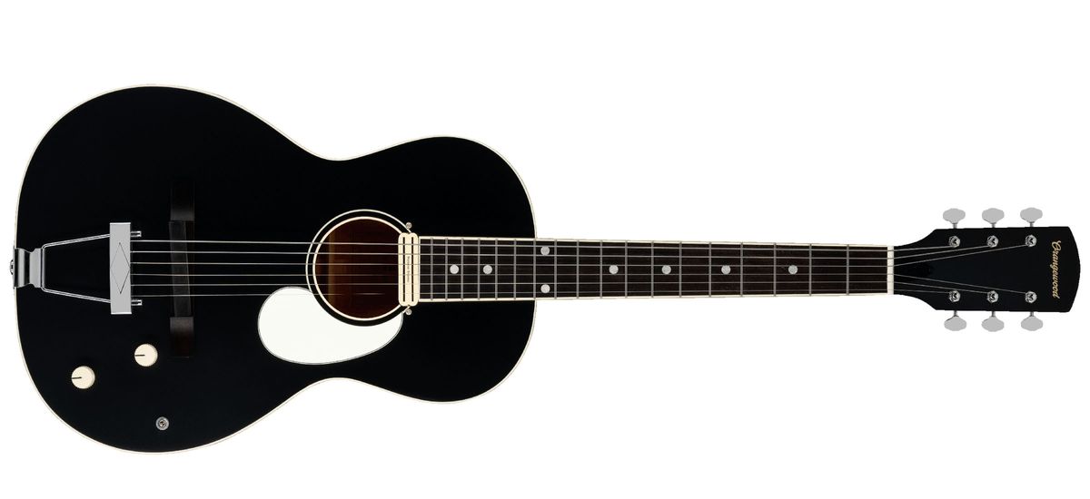 Orangewood Juniper II: the new and improved rubber-bridge acoustic arrives with a refreshed aesthetic that's still super-vintage, and there's a Seymour Duncan pickup too.