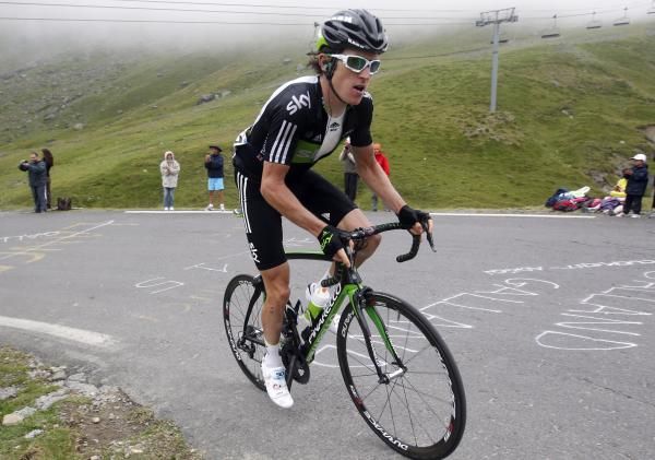 Geraint Thomas (Team Sky) on the Tourmalet