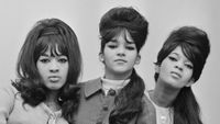 American girl group the Ronettes, UK, 11th January 1964. From left to right, they are singers Veronica Bennett (later Ronnie Spector), Nedra Talley and Estelle Bennett