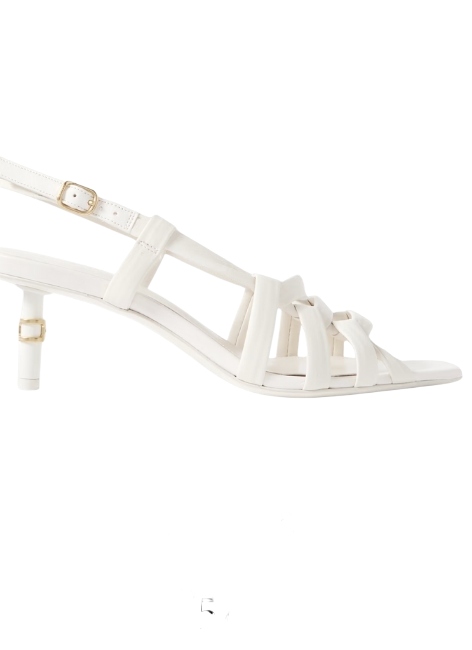 Chloe, Marcie Cutout Leather Slingback Sandals