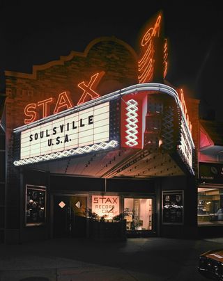 Wonderland, the exterior of the stax Records building in 1967 in Memphis, Tennessee