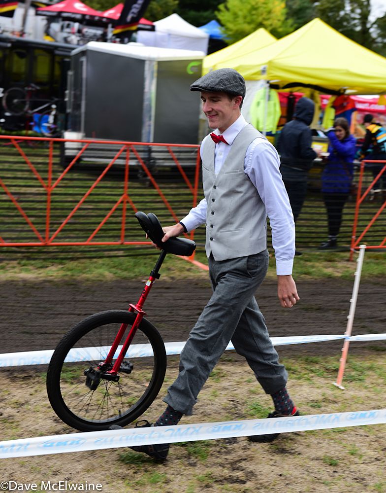 You see just about everything at cyclo-cross races