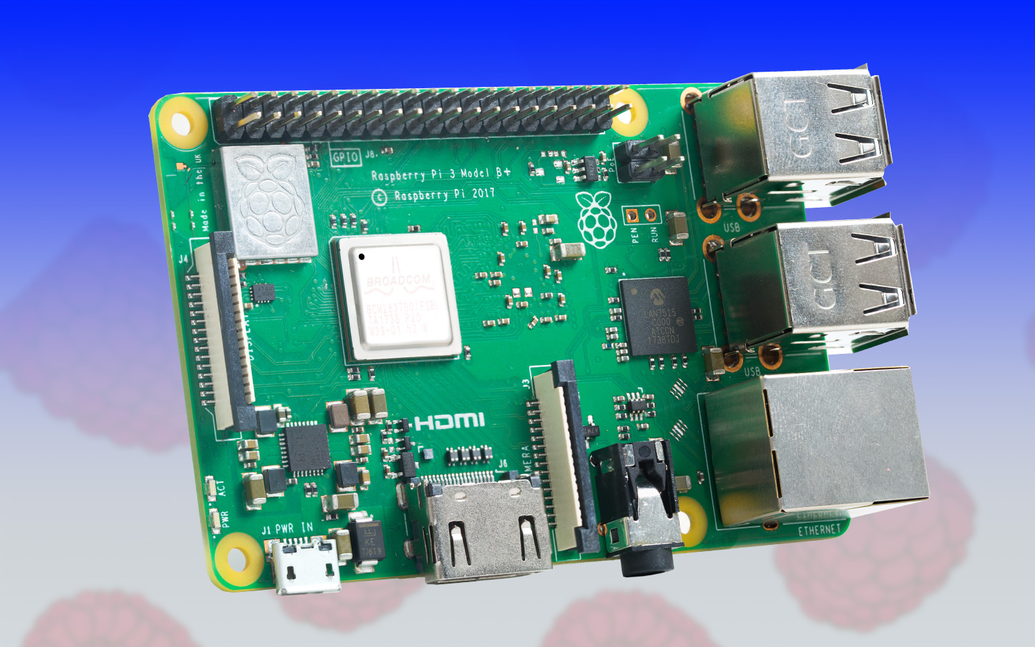 raspberry pi network usage