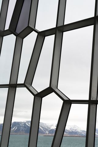 The view from the landmark Harpa concert hall