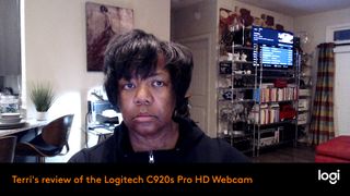 Logitech C920s Pro HD Webcam screen grab with text