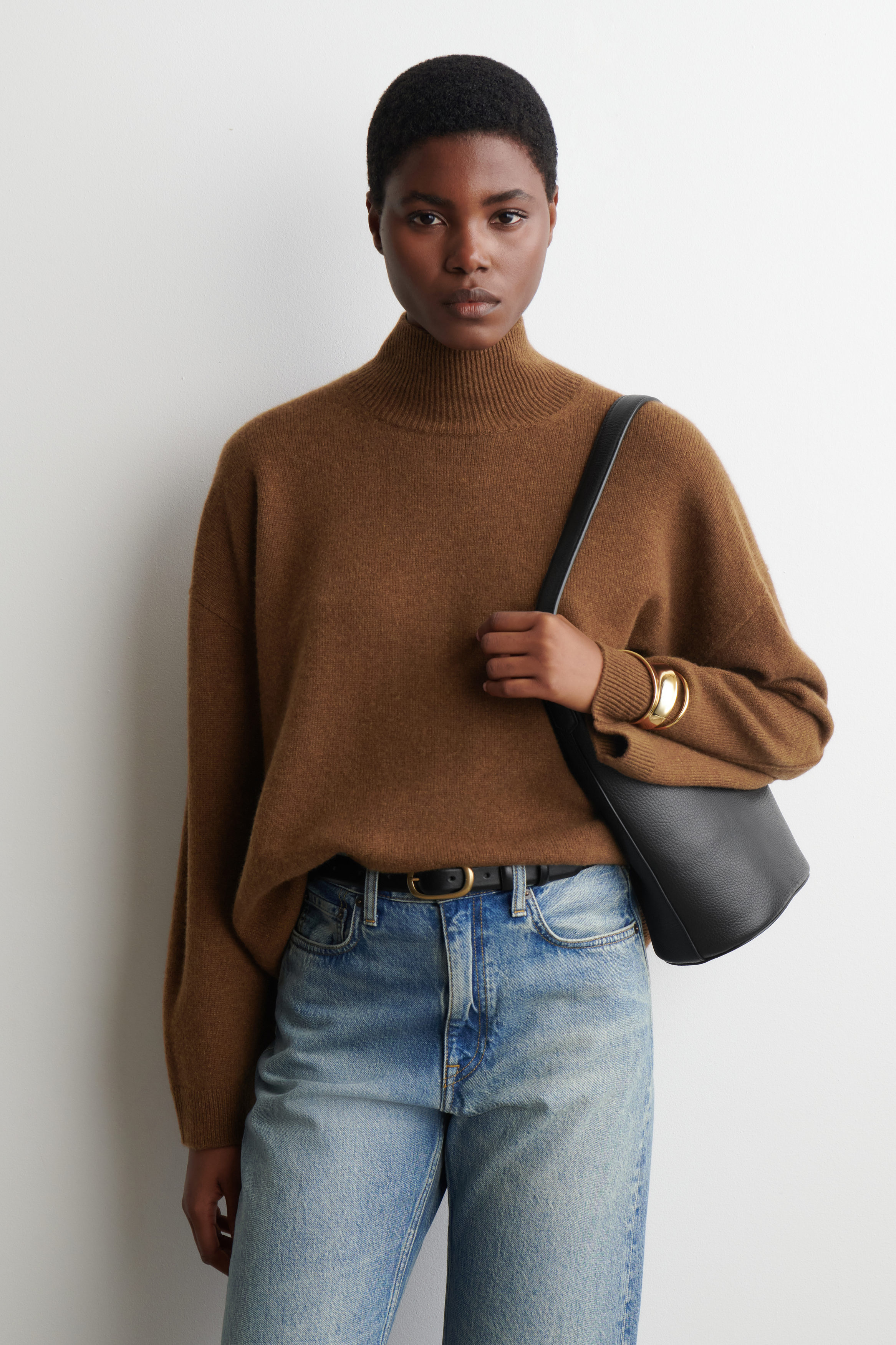 Cashmere Funnel-Neck Jumper
