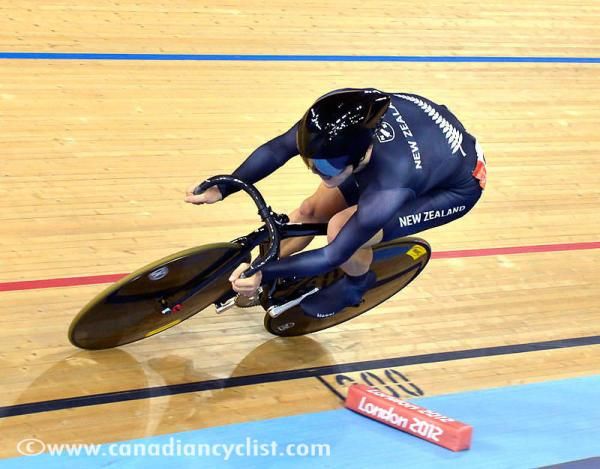 Shane Archbold (New Zealand) in action during the flying 250 in the men's omnium