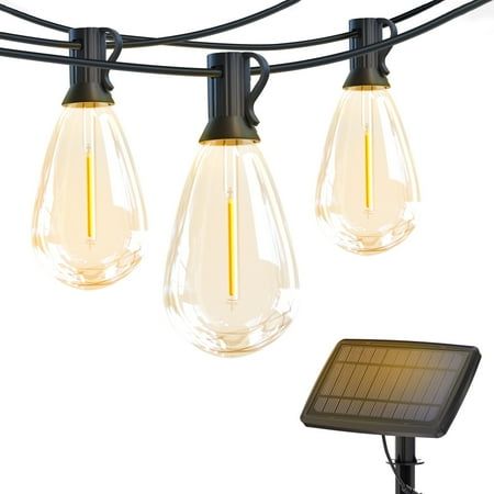 Solar Outdoor String Lights, 50ft