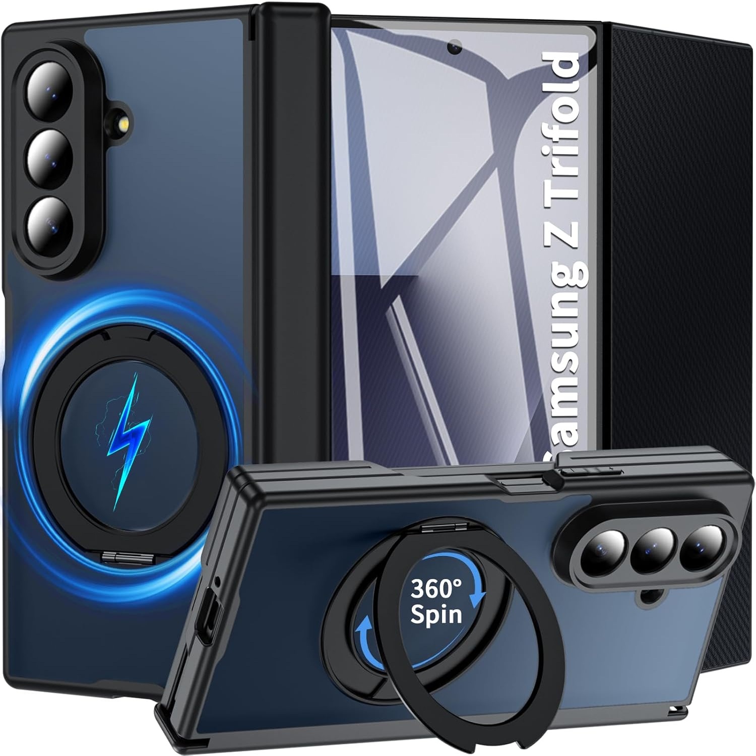 OWKEY Samsung Galaxy Z Trifold Case with Magnetic Stand