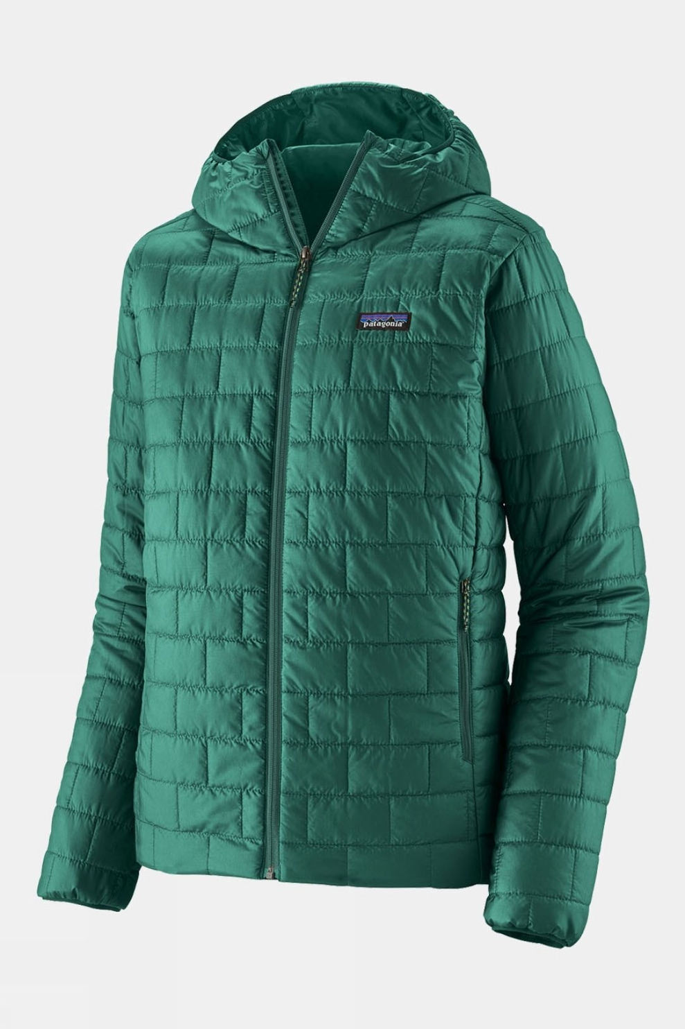 Patagonia, Mens Nano Puff Hoodie Jacket — Gem Green