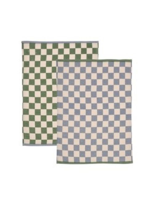 Set of 2 Checkerboard Tea Towels