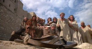 A sandal in Life of Brian