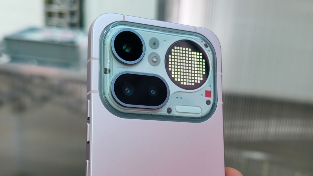 Nothing Phone 4a Pro Pink from the launch in London