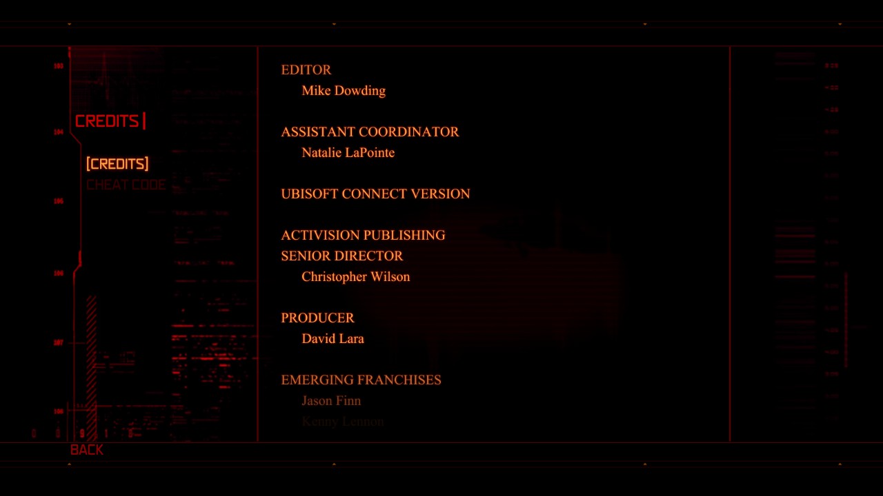 Updated credits for Prototype on Steam, showing mention of "Ubisoft Connect version."