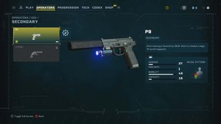 Rainbow 6 Extraction p9 pistol gun