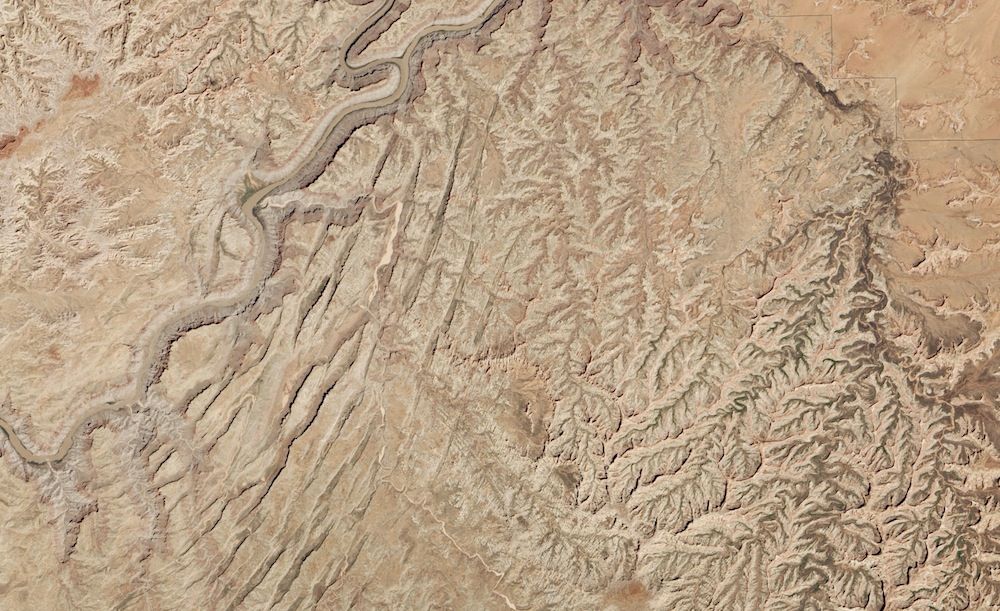 canyonlands national park from space